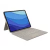 LOGITECH Combo Touch - Sand voor iPad Pro 12,9 inch (5e gen.) - US International QWERTY