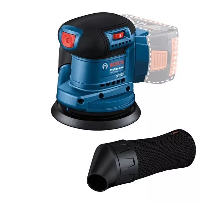 Bosch GEX 185-LI Professional excentrische schuurmachine 10000 OPM blauw