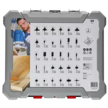 Bosch 2607017474 frezenset, 30-delig, 6 mm schacht