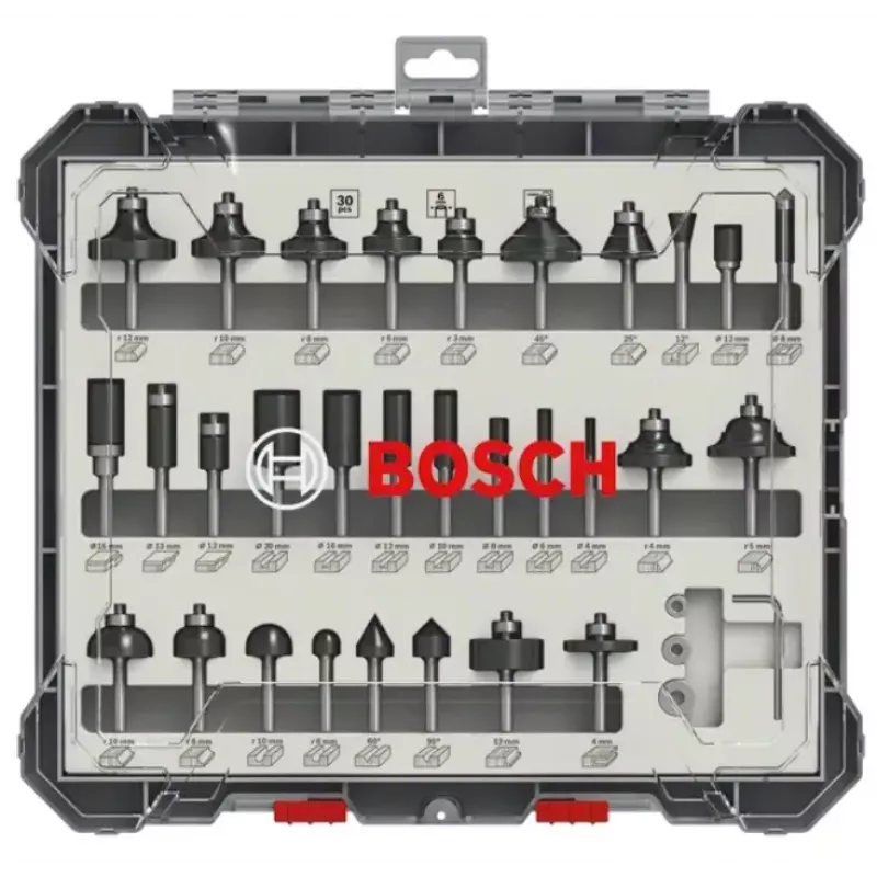 Bosch 2607017474 frezenset, 30-delig, 6 mm schacht
