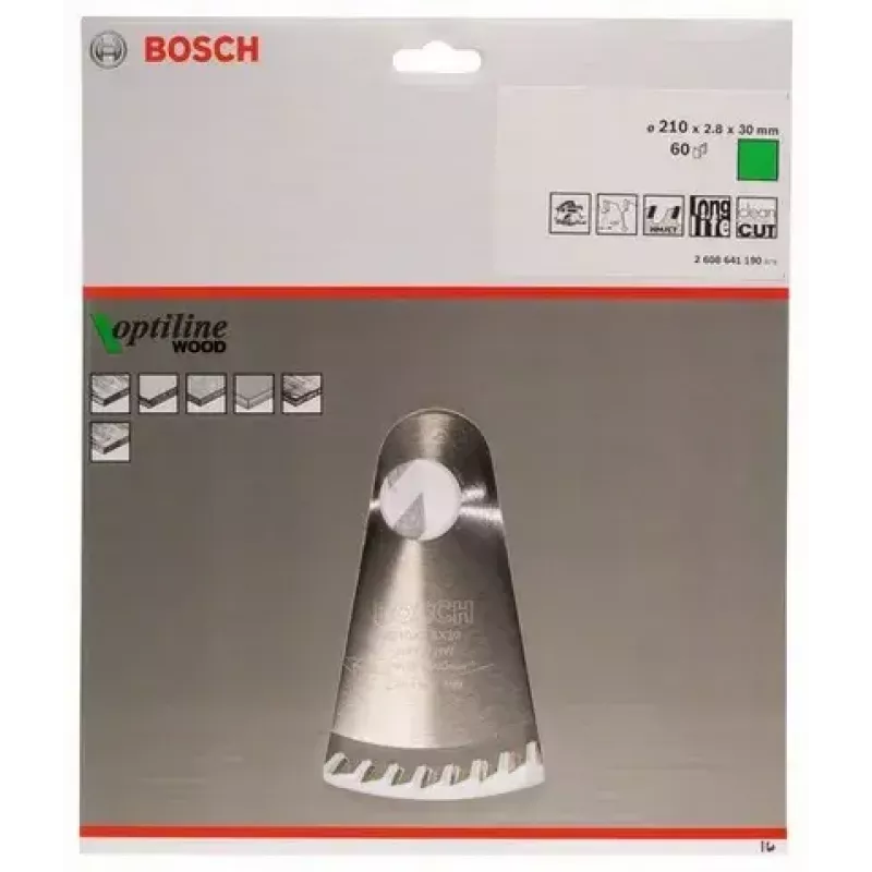Cirkelzaagblad Bosch 2 608 641 190 21 cm