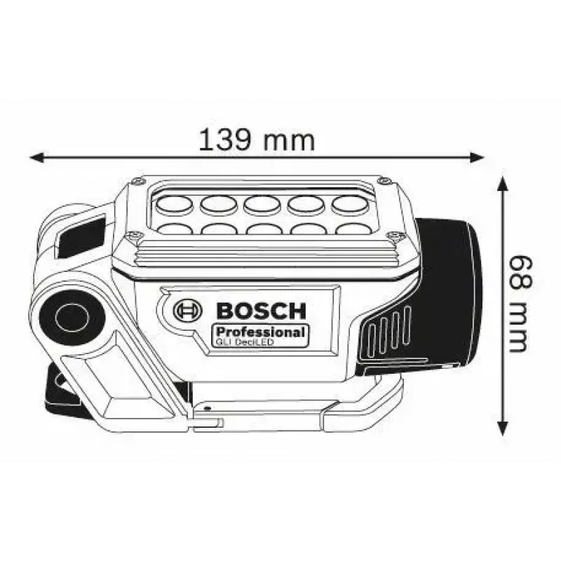 Bosch GLI DeciLED Professional blauw, grijs LED