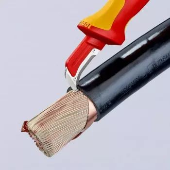 Stanleymes Knipex 98 55 SB rood geel vast mes