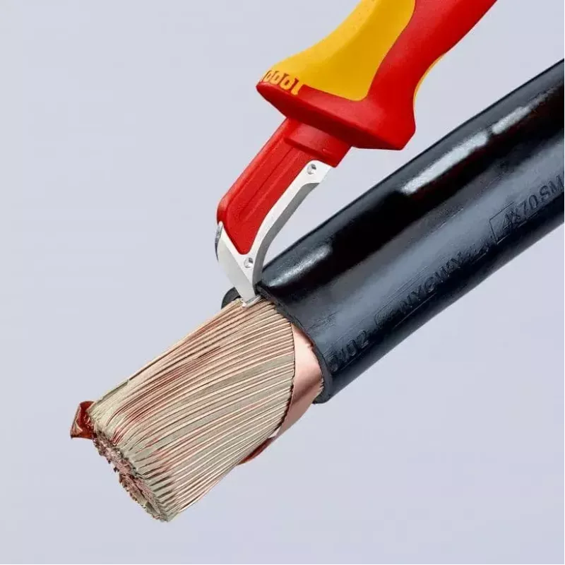 Stanleymes Knipex 98 55 SB rood geel vast mes