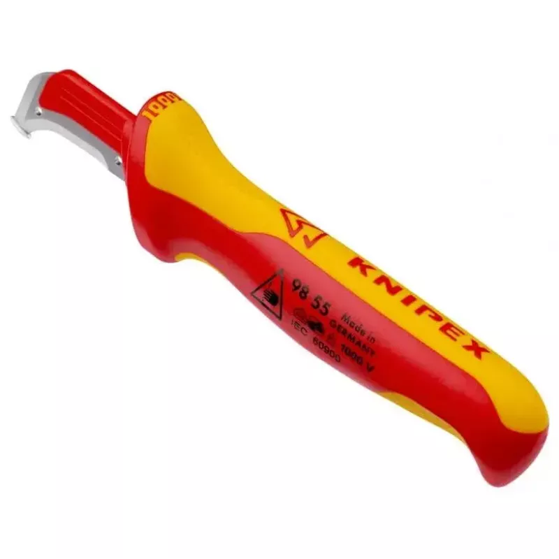 Stanleymes Knipex 98 55 SB rood geel vast mes