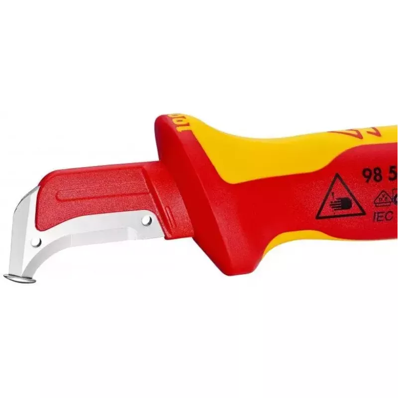 Stanleymes Knipex 98 55 SB rood geel vast mes