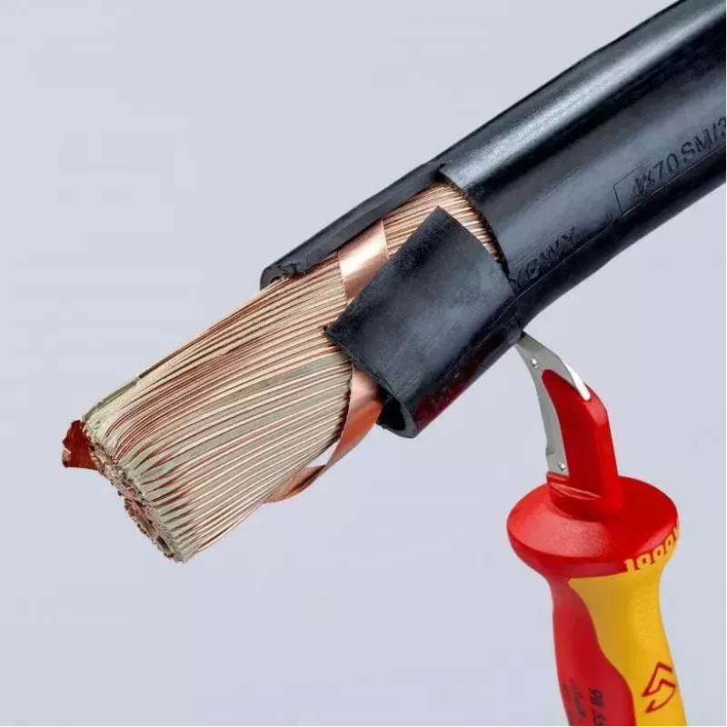 Stanleymes Knipex 98 55 SB rood geel vast mes