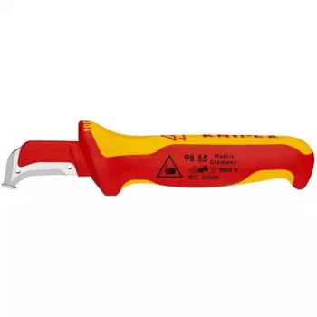 Stanleymes Knipex 98 55 SB rood geel vast mes