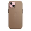 Apple FineWoven Case met MagSafe iPhone 15 Taupe