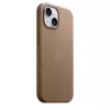 Apple FineWoven Case met MagSafe iPhone 15 Taupe