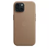 Apple FineWoven Case met MagSafe iPhone 15 Taupe