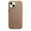 Apple FineWoven Case met MagSafe iPhone 15 Taupe