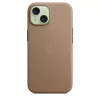 Apple FineWoven Case met MagSafe iPhone 15 Taupe