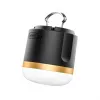 EcoFlow SCLI-B campinglamp op batterijen, 400 lm, 3600 mAh, USB-C-ingang, ABS+TPR-behuizing, IP54, zwart/goud/wit