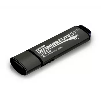 Kanguru Defender Elite30™ USB 3.0 16GB | Veilige flashgeheugenstick | FIPS 197 gecertificeerd, 256-bits AES hardwareversleuteling (XTS-modus) | TAA-conform |