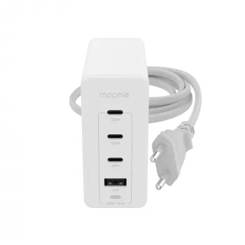 mophie accessoires-wandadapter-USB-C-PD-HUB-120W-GAN-wit-EU(3xUSBC + 1xUSBA)