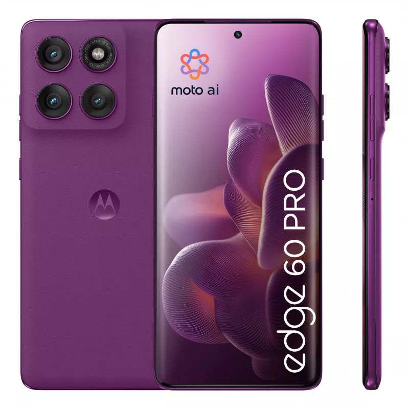 Motorola edge 60 pro 16,9 cm (6,67 inch) Dual SIM Android 15 5G USB Type-C 12 GB 512 GB 6000 mAh paars