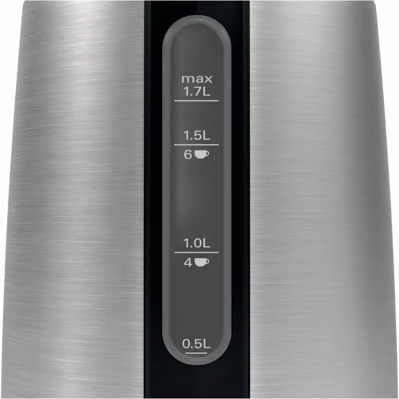 Bosch TWK3P420 waterkoker 1,7 l 2400 W zwart, RVS