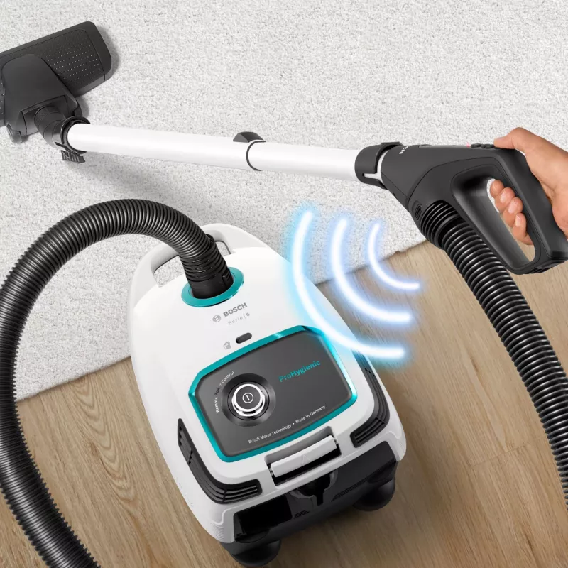 Bosch Serie 6 BGL6HYG1 ProHygienic cilinderstofzuiger, droog, 600 W, stofzak, 4 l, wit