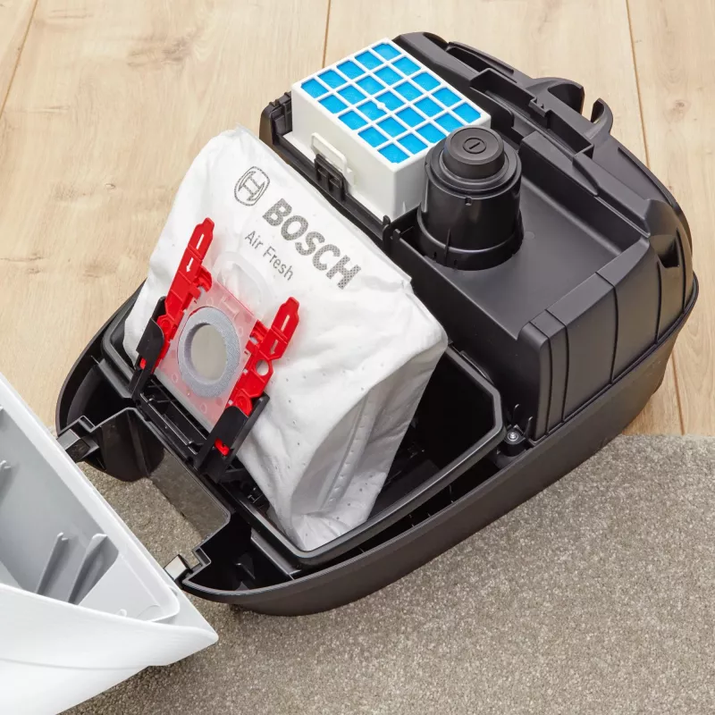 Bosch Serie 6 BGL6HYG1 ProHygienic cilinderstofzuiger, droog, 600 W, stofzak, 4 l, wit