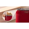 Broodrooster Bosch TAT2M124 — 2 sneetjes 950 W, rood, broodcentrering, ontdooien, lift