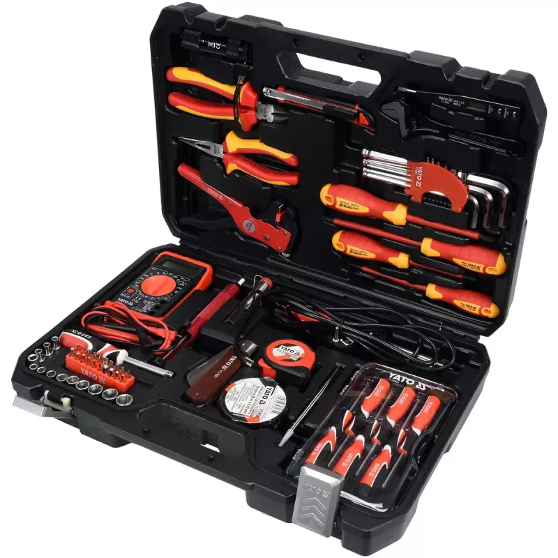 Monteurswerkzeugset Yato YT-39009 — 68-delige set, 1/4-inch aandrijving, zwarte koffer