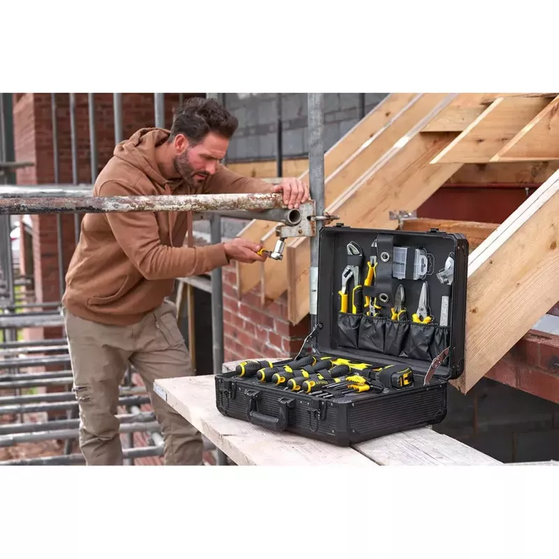 Monteurswerkzeugset Stanley STMT98109-1 142 gereedschappen zwart geel