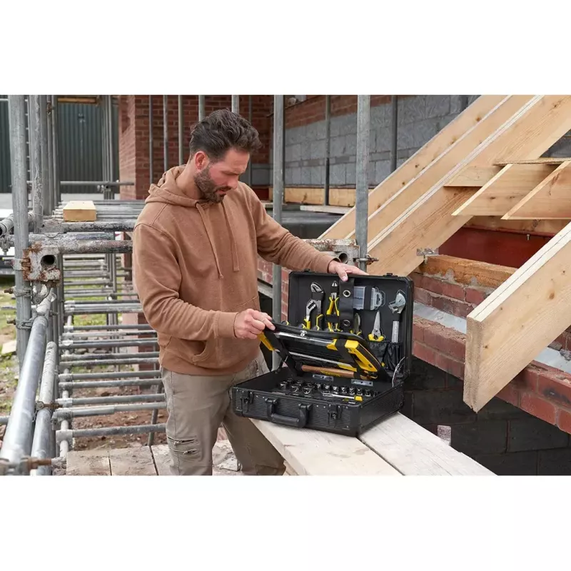 Monteurswerkzeugset Stanley STMT98109-1 142 gereedschappen zwart geel