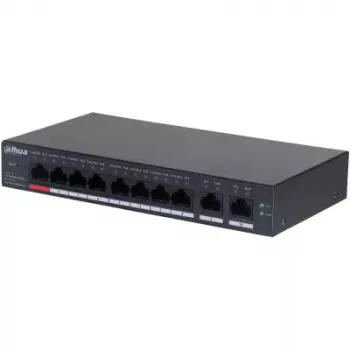 Dahua Technology DH-CS4010-8ET-110 netwerkswitch managed L2 fast ethernet (10/100) Power over Ethernet (PoE) zwart