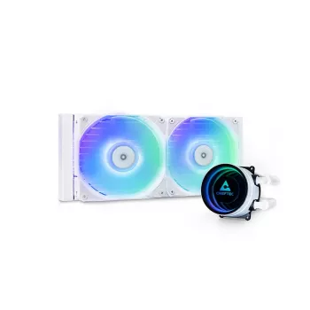 All-in-one vloeistofkoeler CHIEFTEC ICEBERG 240-RGB-W – 240 mm radiator, 2 x 120 mm RGB-ventilatoren, wit