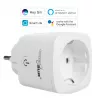 Wi‑Fi‑stopcontact GreenBlue GB720F, Type-F stekker, max. belasting 2x16A (3680W), wit