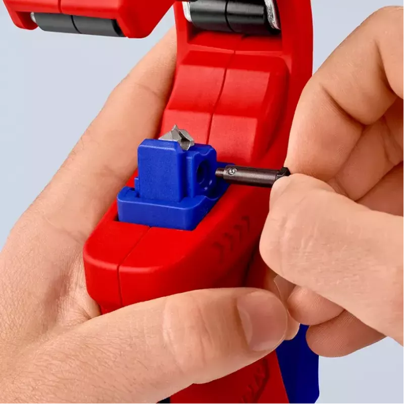 Knipex DP50 90 23 01 BK buizensnijder, rood/blauw