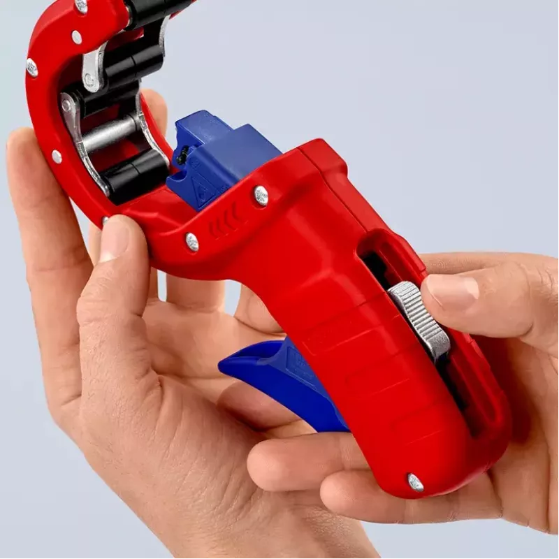 Knipex DP50 90 23 01 BK buizensnijder, rood/blauw
