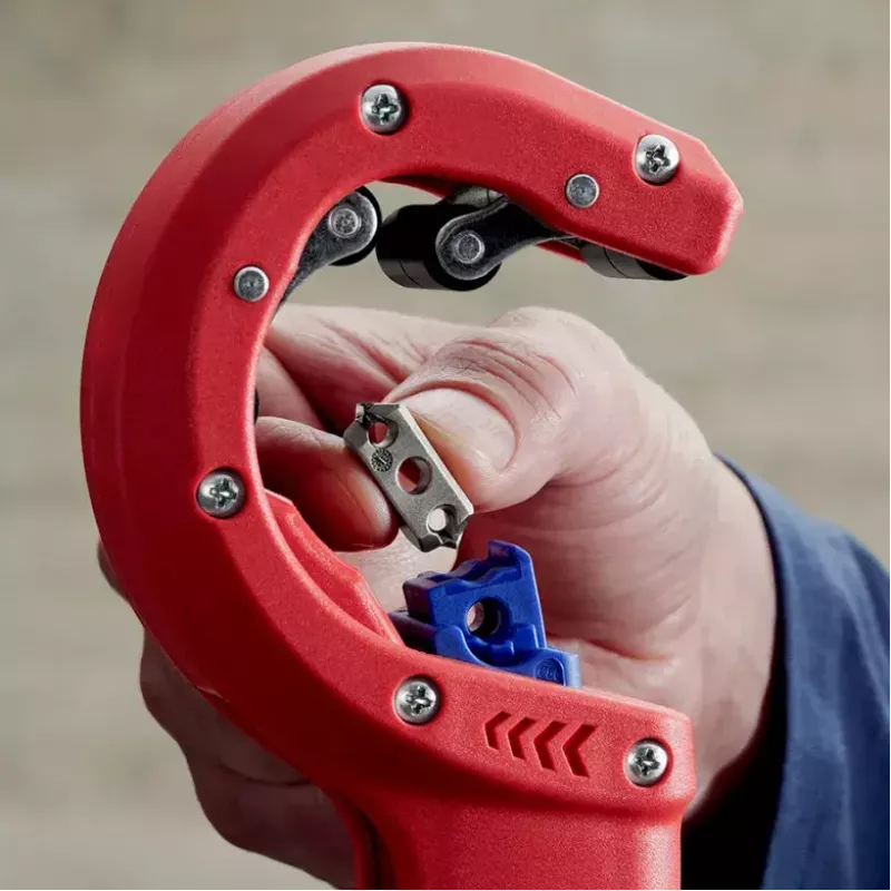 Knipex DP50 90 23 01 BK buizensnijder, rood/blauw