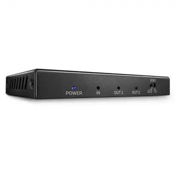 Lindy 2 poorts HDMI 2.0 18G splitter, HDMI, 2x HDMI, 3840 x 2160 pixels, zwart, metaal, CE, FCC, RoHS, REACH, California Proposition 65
