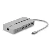 Lindy DST-Mx Duo USB-C mini-dockingstation voor laptop/MacBook met dual-display (4K) en 100 W pass-through-laden