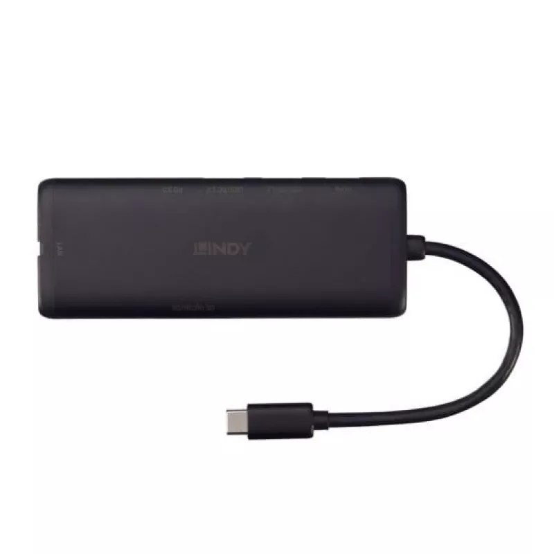 Lindy DST-Mini USB-C laptop mini-dockingstation met 4K-ondersteuning en 100W doorvoerladen