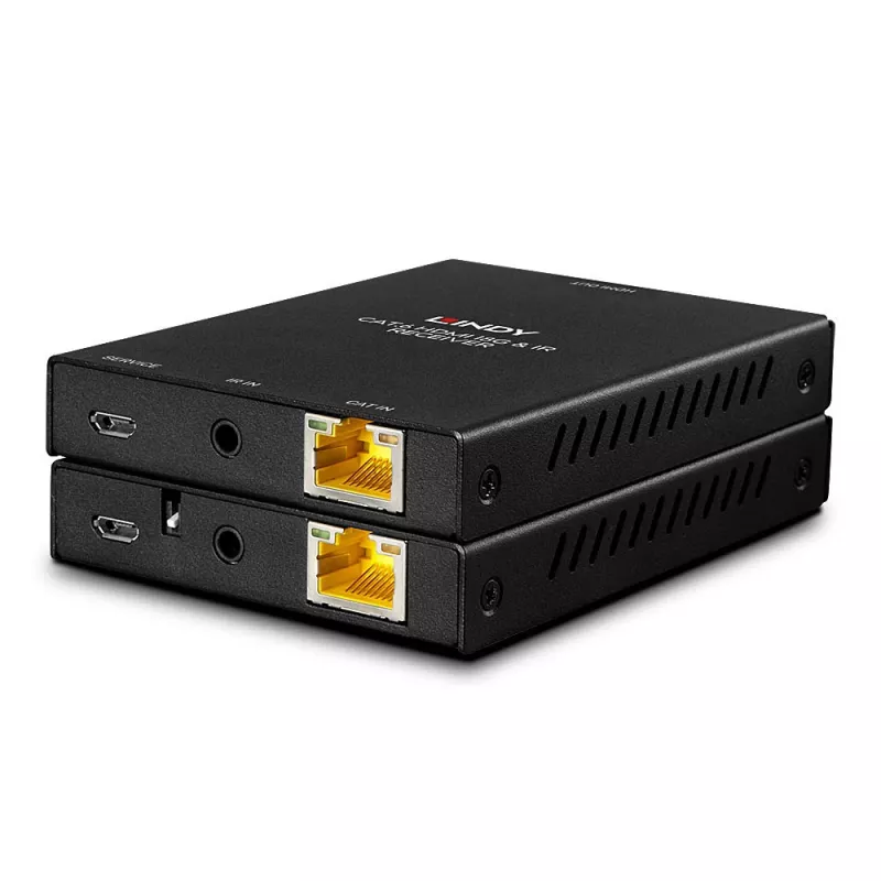 Lindy 50m Cat.6 HDMI 4K60 en IR extender met PoC en loop out