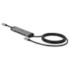 Lindy DST-Micro 140, USB-C laptop micro-dockingstation met 4K-ondersteuning en 1,4 m 60W-laadkabel