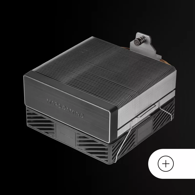 Mars Gaming MCPU-X4 processor luchtkoeler 12 cm zwart 1 stuks