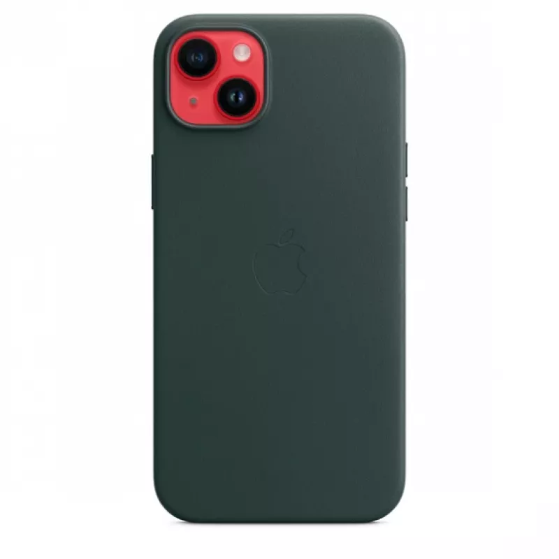Apple leren case met MagSafe iPhone 14 Plus Forest groen