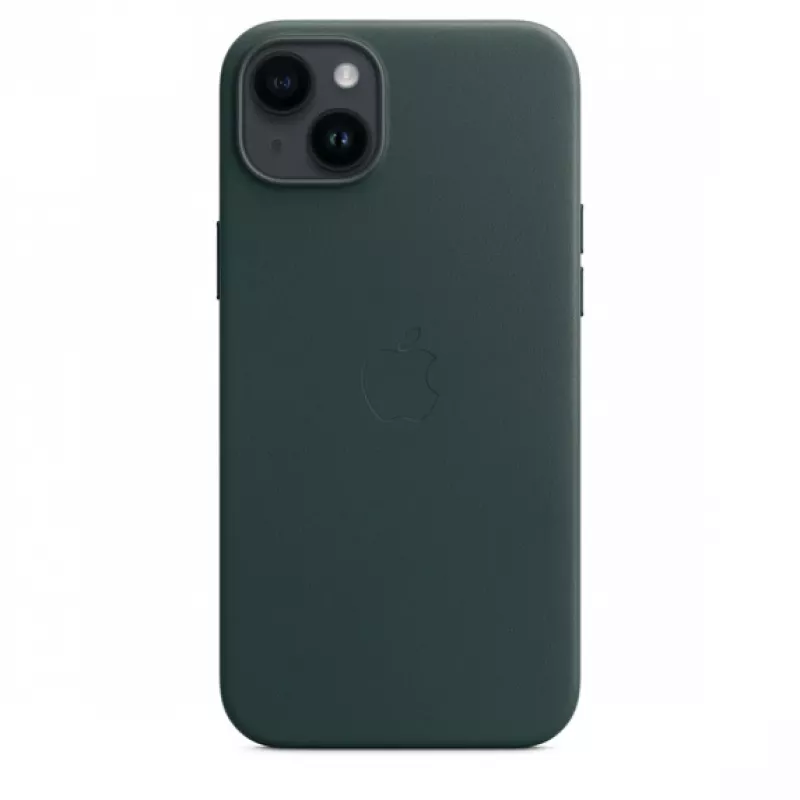 Apple leren case met MagSafe iPhone 14 Plus Forest groen