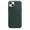 Apple leren case met MagSafe iPhone 14 Plus Forest groen