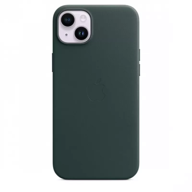 Apple leren case met MagSafe iPhone 14 Plus Forest groen