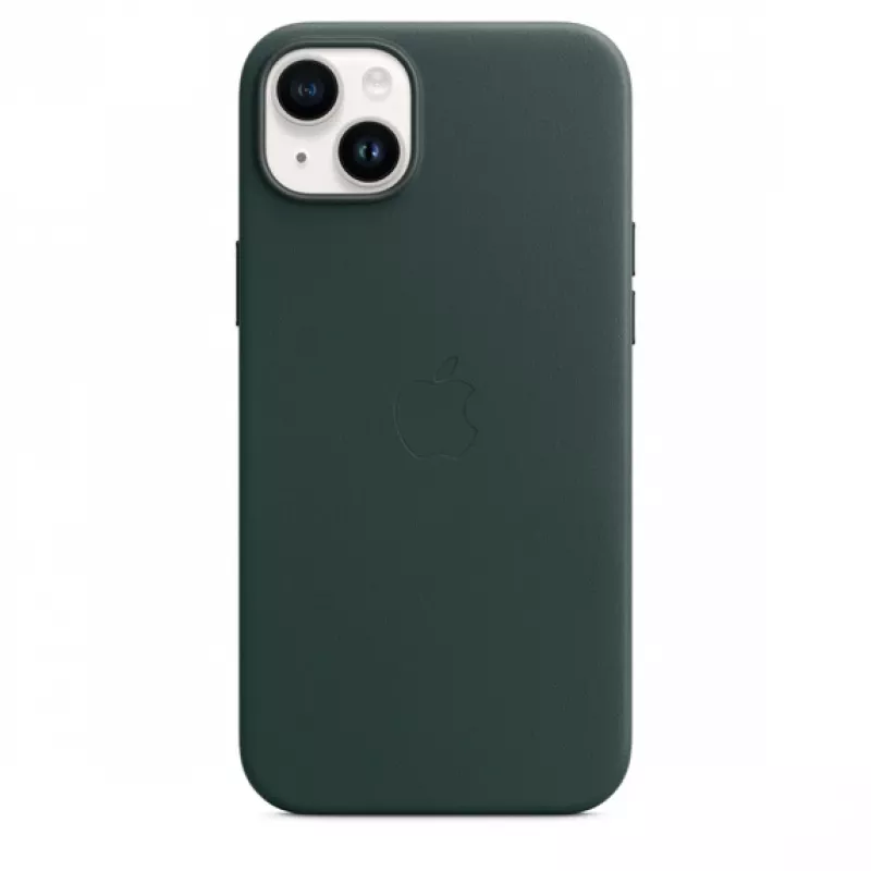 Apple leren case met MagSafe iPhone 14 Plus Forest groen