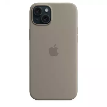 Apple silicone case met MagSafe iPhone 15 Plus klei
