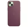 Apple FineWoven hoesje met MagSafe iPhone 15 Plus mulberry