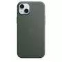 Apple FineWoven hoesje met MagSafe iPhone 15 Plus evergreen