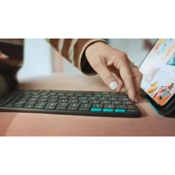 LOGITECH Flip Folio grafiet - iPad Pro 13-in (M4) iPad Air 13-in (M2 & M3) Qwerty UK