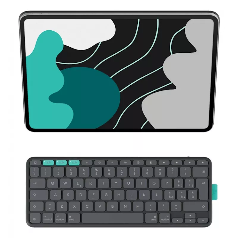 LOGITECH Flip Folio grafiet - iPad Pro 13-in (M4) iPad Air 13-in (M2 & M3) Qwerty UK